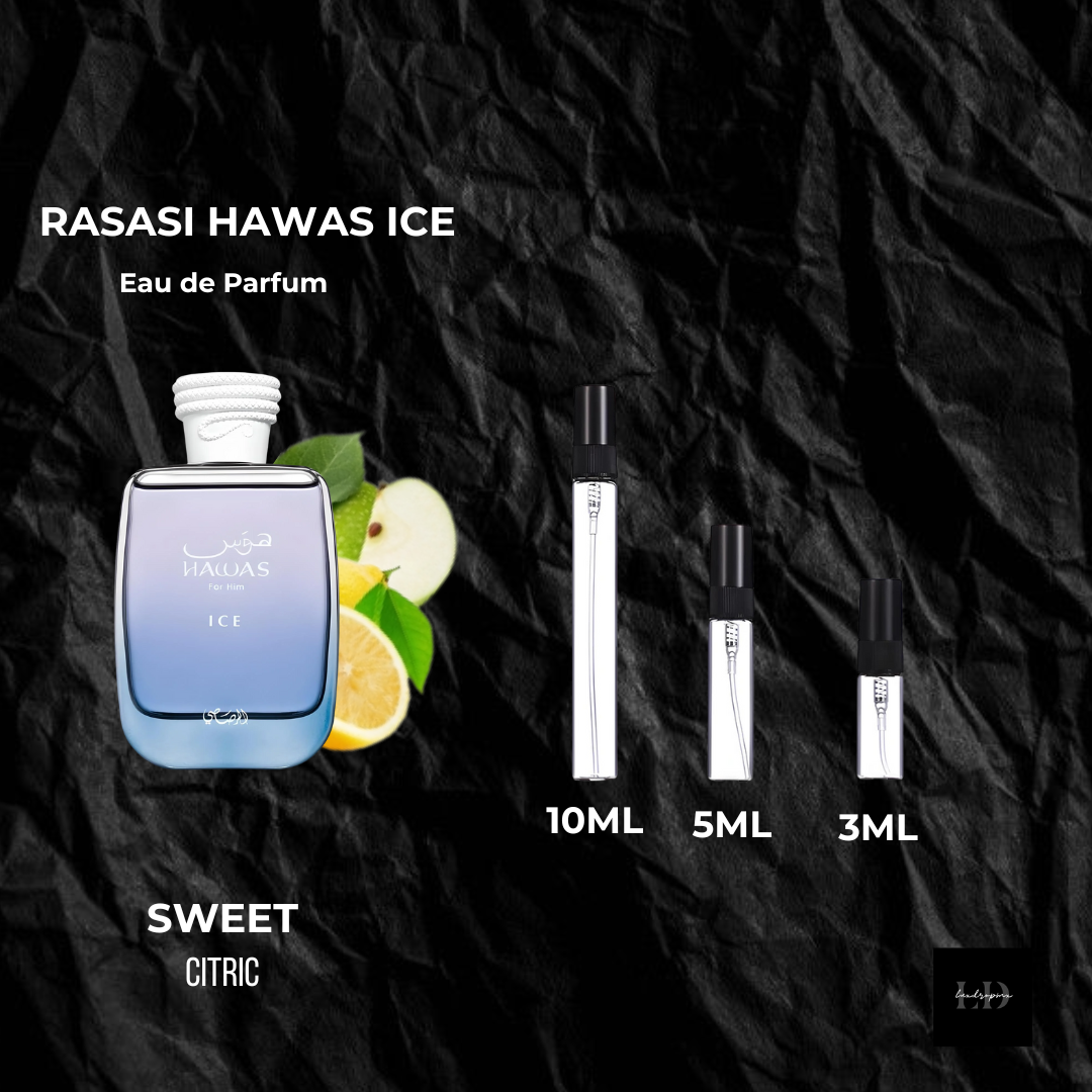Hawas Ice de Rasasi - EDP Decants